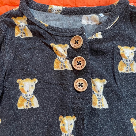 PoshPeanut Teddy Bear Jammies - Picture 5 of 5